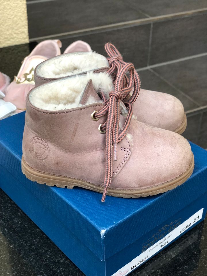 Zeccino doro‼️Lammfell Leder Stiefel gefüttert Gr.21 Top‼️ in Frankfurt am Main