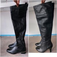 Massimo Dutti o. ZARA Overknee Stiefel Leder schwarz gr. 39 neuw Nordrhein-Westfalen - Menden Vorschau