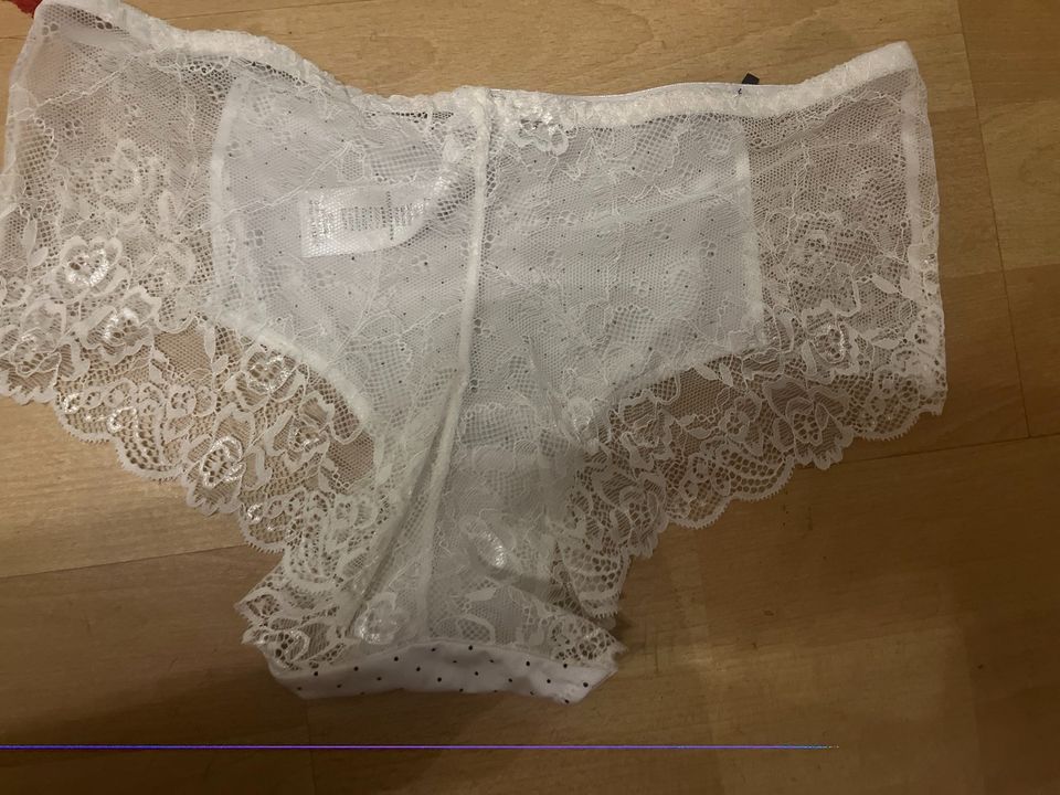 3 x PANTYS NEU - 36/38 - SEXY DESSOUS - SCHWARZ/ROT/WEIß in Marbach am Neckar