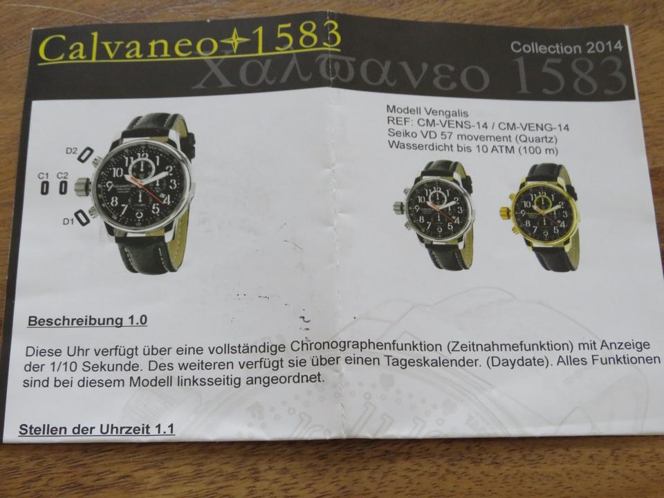 Herrenuhr Calvenco Herrenuhr - Modell Vengalis - mit Box in Berlin