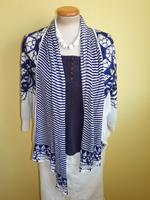 offene Strickjacke Desigual blau naturweiß Jacke Gr L Versand Bayern - Landshut Vorschau