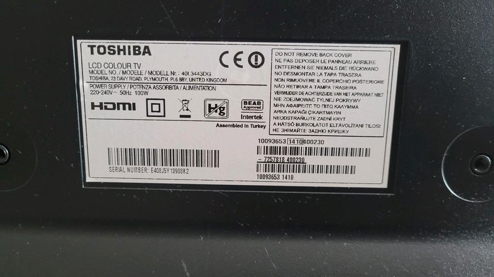 LED Fernseher Toshiba 40L3443DG in Hannover
