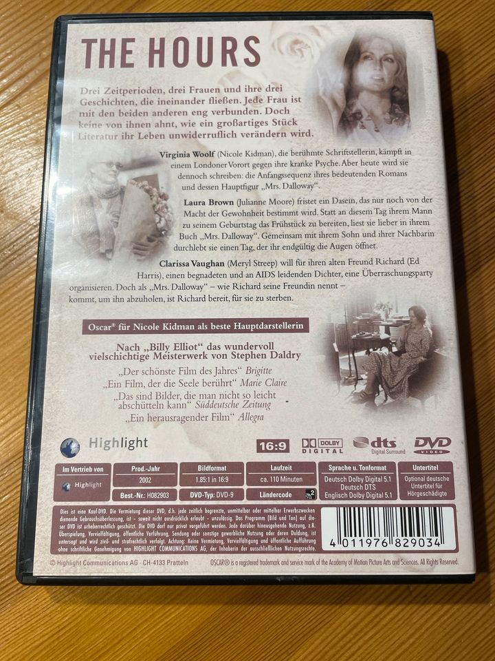 DVD Film THE HOURS englisch + deutsch von Ewigkeit zu Ewigkeit in Neuss