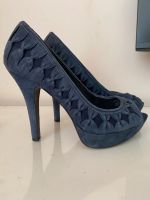 Zara Pumps Peeptoes Blau Leder Wildleder Gr. 38 Wandsbek - Hamburg Farmsen-Berne Vorschau