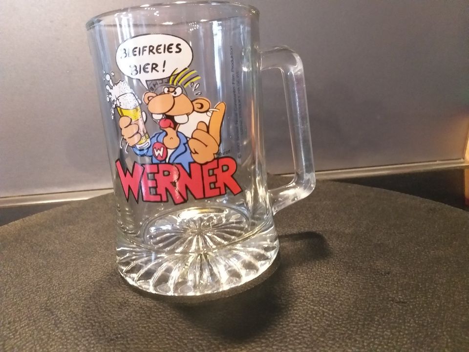 Werner, Brösel, Beinhart Glaskrug in Würzburg