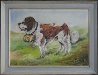 Ölbild / Ölgemälde - Hunde-Portrait Bernhardiner - 83 x 63 cm Nordrhein-Westfalen - Nieheim Vorschau