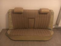 W123 Sitztbank Kopfstützen Hinten NEU Dattel beige Leder Creme Bayern - Augsburg Vorschau