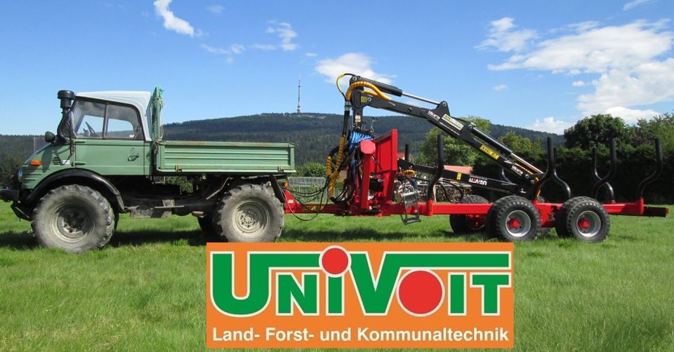 Rückewagen - Anhänger KTS 7,0 to f Traktor Fendt Straßenzulassung in Warmensteinach