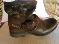 Bunker tolle Biker Boots Stiefeletten 38 braun Glitzerpailletten Bayern - Geiersthal Vorschau