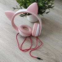 Kopfhörer mit Katzenohren (weiß/rosa, Ohrenschale) Kreis Pinneberg - Pinneberg Vorschau