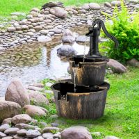 Dekobrunnen Gartenbrunnen mit Wasserpumpe Blumenkübel Hessen - Weilburg Vorschau