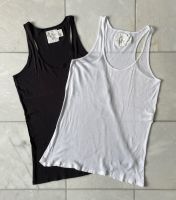 2x H&M L.O.G.G. Cotton Tank Tops Träger Shirts Gr. M schwarz weiß Bochum - Bochum-Süd Vorschau