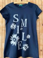 Marken T-Shirt für Mädchen, dunkelblau mit Print, Größe140 Brotterode-Trusetal - Trusetal Vorschau