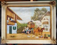 Großes Gemälde von Ernst von der Forst m. Rahmen Bayern - Neustadt b.Coburg Vorschau