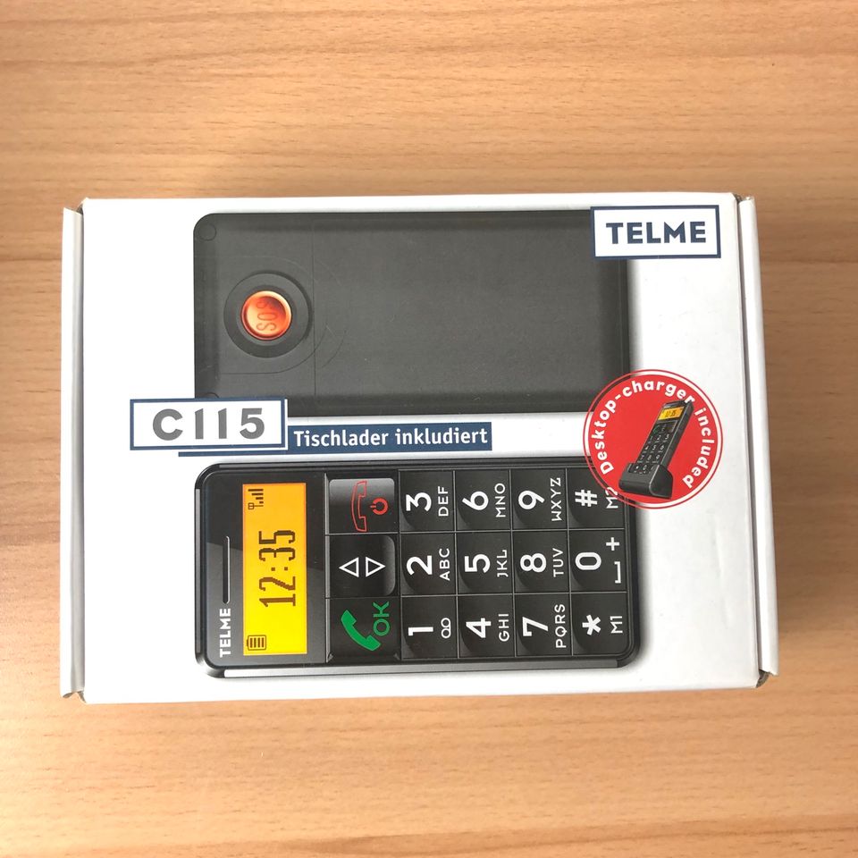 NEU TELME C115 C95 Handy für Alte / Ältere Leute mit Ladestation in Heidenheim an der Brenz