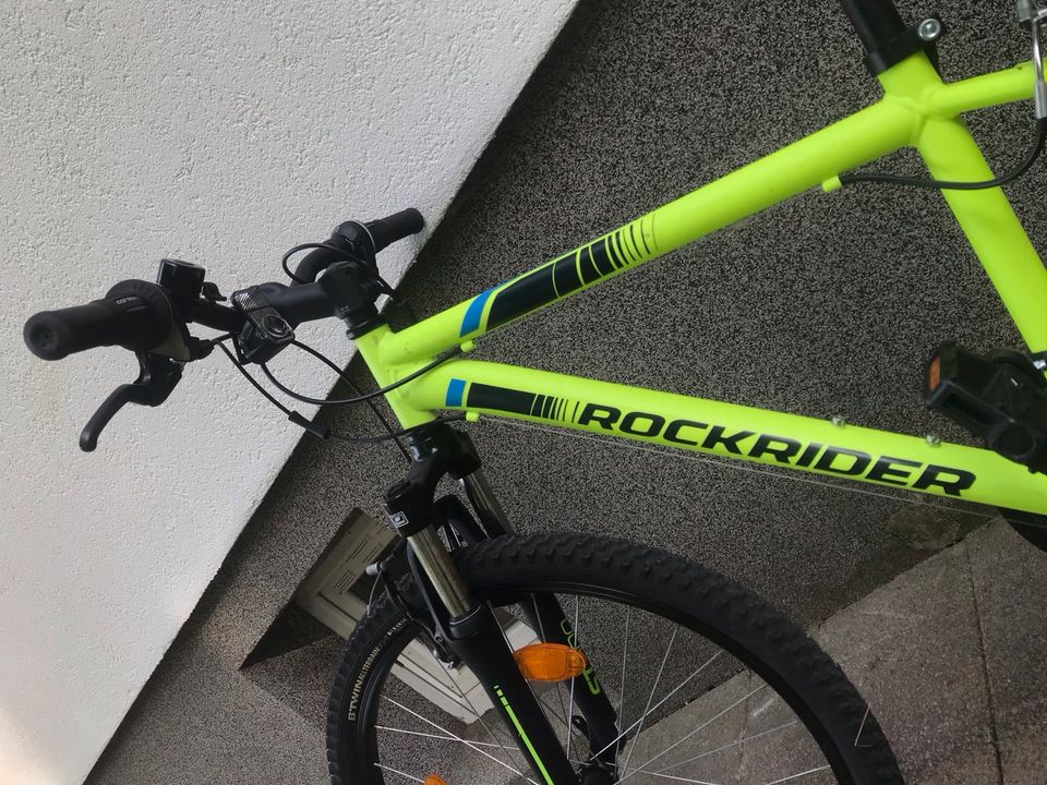 Mountainbike Kinderfahrrad 24 Zoll Rockrider ST 500 neongelb in Hamburg