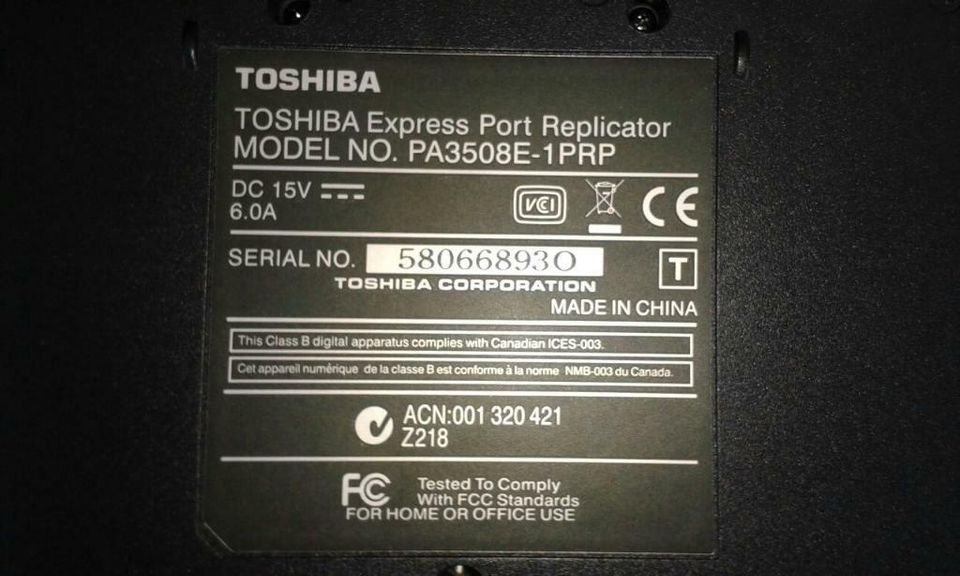 Toshiba Docking Station Express Port Replicator  PA3508E-1PRP TOP in Dortmund