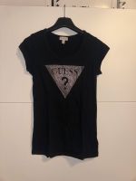 Schwarzes Guess T–Shirt Strass Shirt Größe S top Zustand Nordrhein-Westfalen - Leverkusen Vorschau