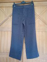 Viskose Hose blau gestreift 40 Massimo Dutti. Kurzer Schnitt 7/8. Hessen - Michelstadt Vorschau