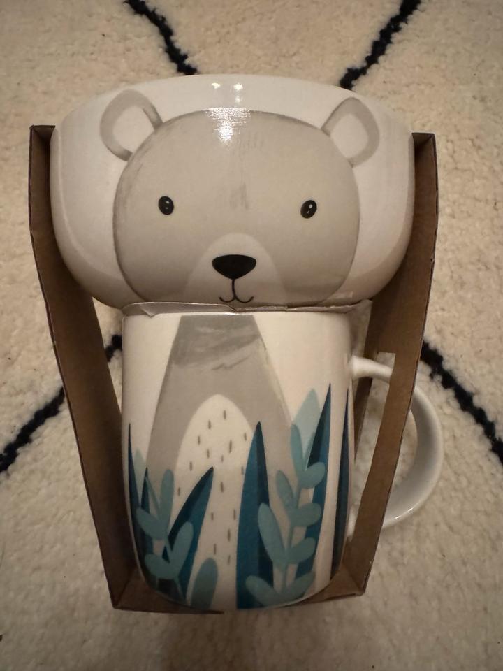 Tasse Becher Schüssel Schale Frühstücksset Bär Geschenk NEU in Kiel