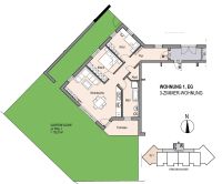 13_EI6667a Barrierefreie, 3-Zimmer-Neubau-Eigentumswohnungen mit Südgarten / ca. 30 km südöstlich Regensburg Bayern - Sünching Vorschau