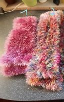 Konvolut : Fransenschal => handmade NEU : pink; bunt Schleswig-Holstein - Schleswig Vorschau