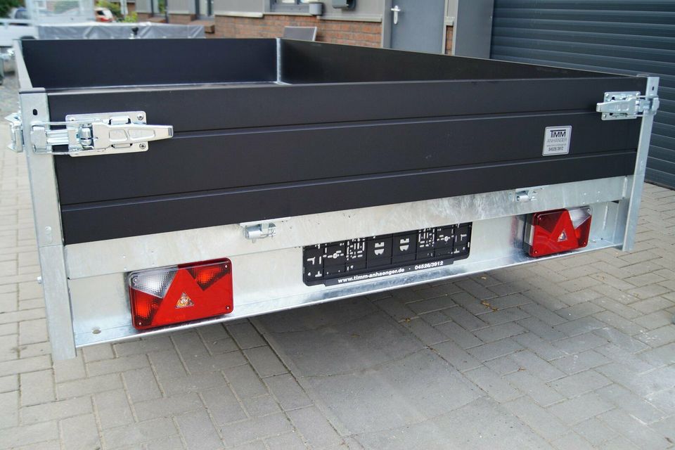 Anhänger Heckkipper Saris K1 150 X 276 cm, 2000 kg mit Handpumpe in Wankendorf