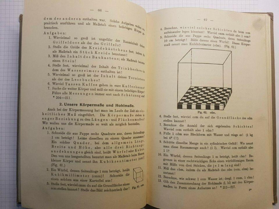 Handbuch Raumlehreunterricht Bernhard Schneider 2te Auflage 1925 in Arenrath