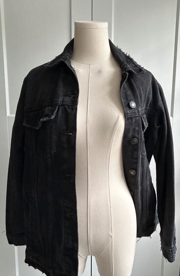 Jeansjacke dunkel Grau Schwarz Größe XXS XS neu Bershka in Köln