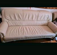 Echtleder Couch Sofa 3er + 2x Sessel Creme Schleswig-Holstein - Itzehoe Vorschau