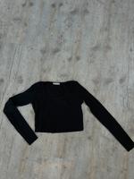 Schwarzes bauchfreies Langarmshirt von Pull&Bear – Größe L Niedersachsen - Hohenhameln Vorschau