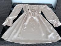 ☀️ luftig, leichtes Sommerkleid, seiden Optik, Gold Farbe S Bayern - Karlsfeld Vorschau