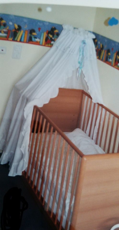 Baby-Bettwäsche mit Himmel in Weiß in Castrop-Rauxel