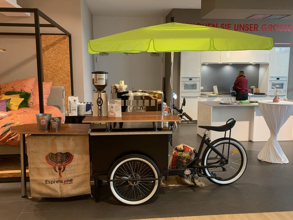 Kaffee Bike - Kaffeefahrrad mit Barista mieten für Event / Messe. in Nürnberg (Mittelfr)