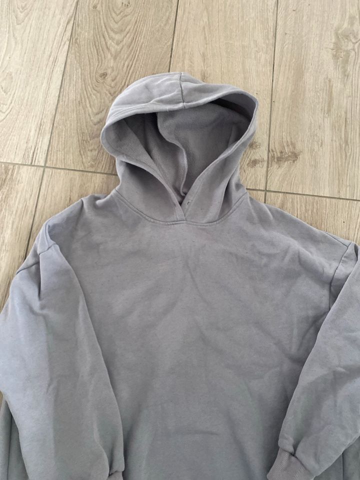 Longhoodie Hoodie Kleid XL 44 taube / greige in Salzhausen