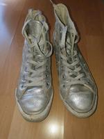 Converse All Star Chucks Leder Silber gr. 5 Hamburg - Harburg Vorschau