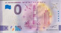 0 Euro Souvenirschein St. Peter-Ording 2022-2 Niedersachsen - Hinte Vorschau