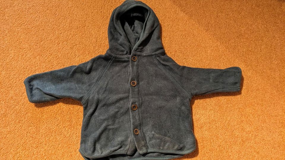 Jacke Fleecejacke Hessnatur dunkelblau 62/68 in Hünstetten