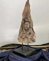 Buddha Tempelwächter Büste König Schnitzerei Holzdeko Schleswig-Holstein - Reinbek Vorschau