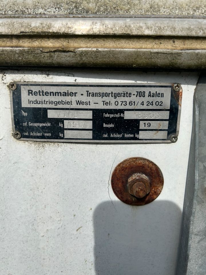 Pferdeanhänger Bastler in Bad Wurzach