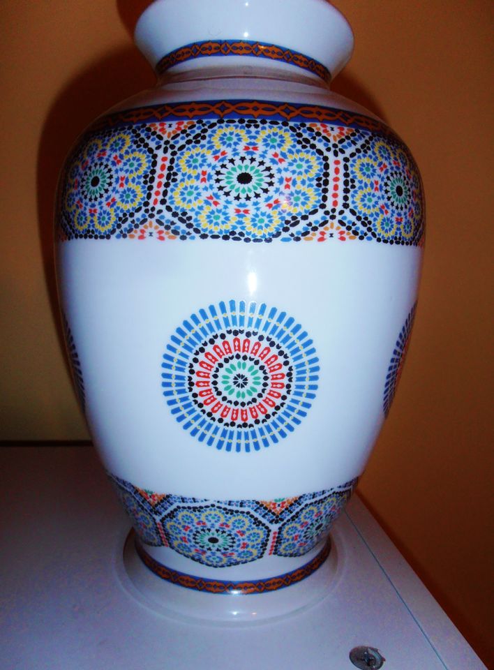 Deko marokkanisch,Vase,orientalisch,Vintage, Vase Porzellan Maroc in München