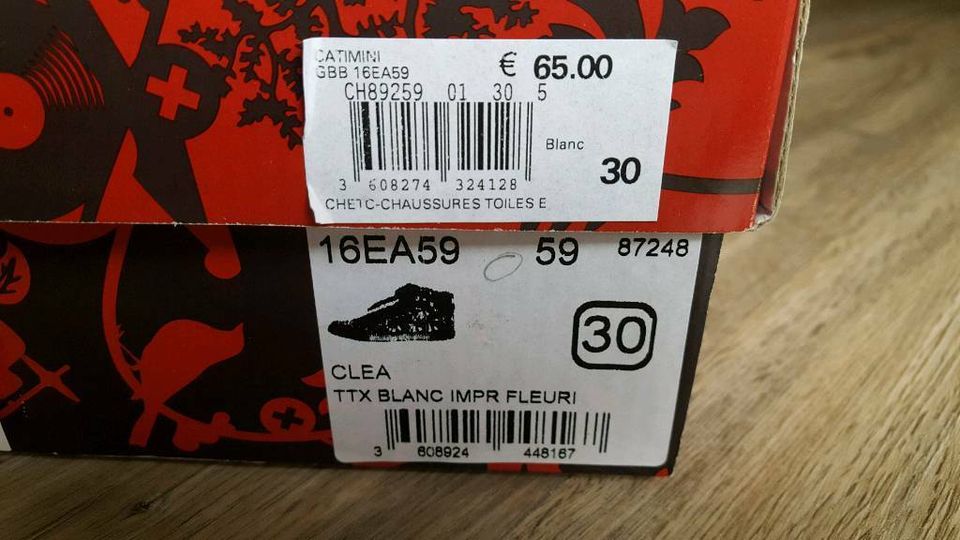 ♥️ Catimini Schuhe 30 Mädchen TOP (NP 65€) halbhohe Sneakers Clea in Gundersheim