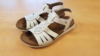 Gr. 38 Romika Sandalen Creme Beige Perle Schimmer Glitzer Bayern - Schweitenkirchen Vorschau