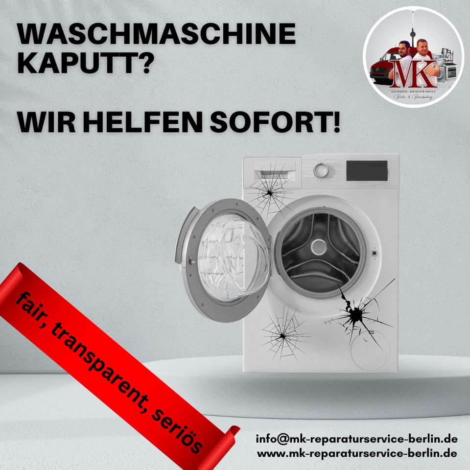 Hausgeräte-Reparaturservice. Fair und transparent. 24 M. Garantie in Berlin