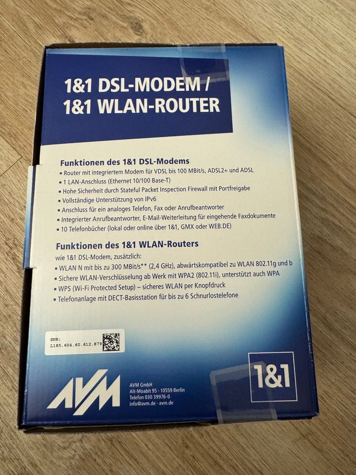 Fritzbox 7412 von 1&1 DSL Modem/WLAN Router NEU in Westerau