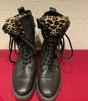 Cypres Stiefel Biker Boots echt Leder schwarz Leo Gr 39 Bayern - Regenstauf Vorschau