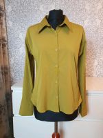 Vintage Bluse Stretch Shirt 44 moosgrün Brandenburg - Leegebruch Vorschau