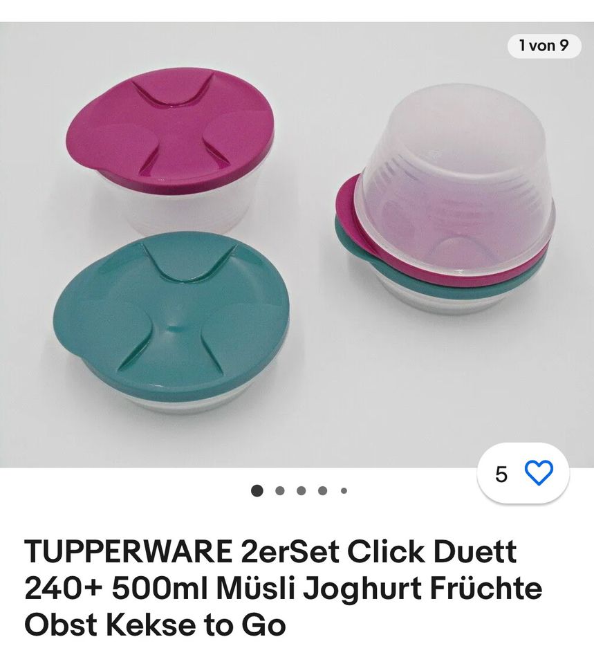 Tupperware Müsli Click System Duett in München