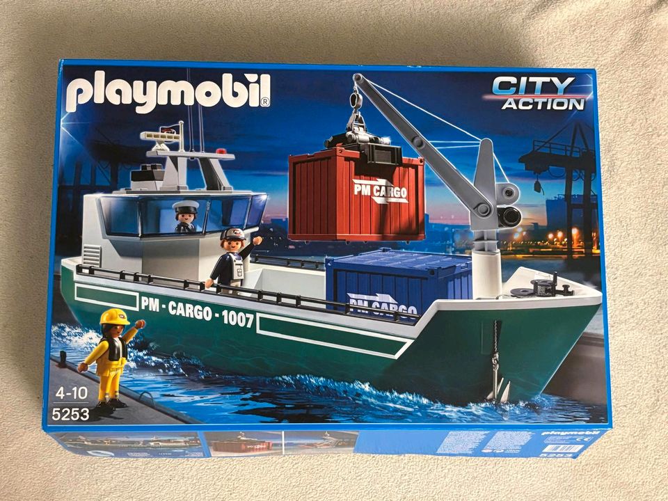 Playmobil 5253 Containerschiff mit Kran in Ahrensburg