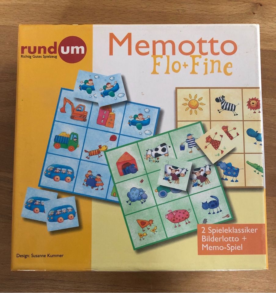 rundum - „Memotto Flo + Fine“ Memory & Bilderlotto in Lichtenstein